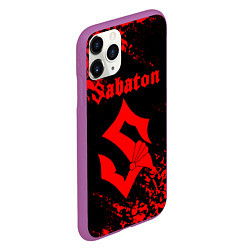 Чехол iPhone 11 Pro матовый SABATON, цвет: 3D-фиолетовый — фото 2