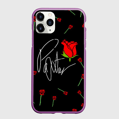 Чехол iPhone 11 Pro матовый PAYTON MOORMEIER - ТИКТОК / 3D-Фиолетовый – фото 1