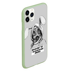 Чехол iPhone 11 Pro матовый Don't touch me, цвет: 3D-салатовый — фото 2