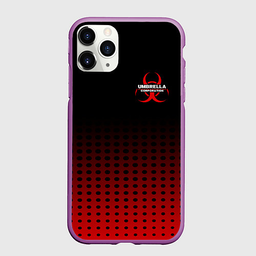 Чехол iPhone 11 Pro матовый Umbrella / 3D-Фиолетовый – фото 1