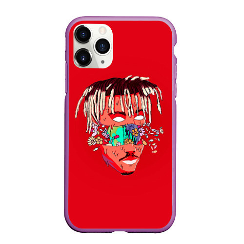 Чехол iPhone 11 Pro матовый Juice WRLD / 3D-Фиолетовый – фото 1