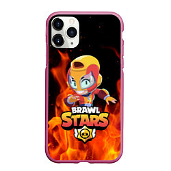 Чехол iPhone 11 Pro матовый Brawl stars leon max