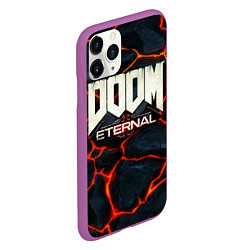 Чехол iPhone 11 Pro матовый DOOM: ETERNAL, цвет: 3D-фиолетовый — фото 2