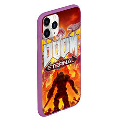 Чехол iPhone 11 Pro матовый DOOM Eternal, цвет: 3D-фиолетовый — фото 2