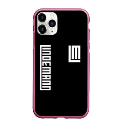 Чехол iPhone 11 Pro матовый LINDEMANN, цвет: 3D-малиновый