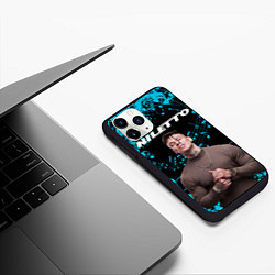 Чехол iPhone 11 Pro матовый NILETTO, цвет: 3D-черный — фото 2