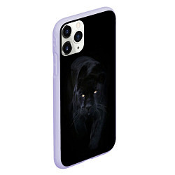 Чехол iPhone 11 Pro матовый Пантера, цвет: 3D-светло-сиреневый — фото 2