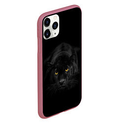 Чехол iPhone 11 Pro матовый Пантера, цвет: 3D-малиновый — фото 2