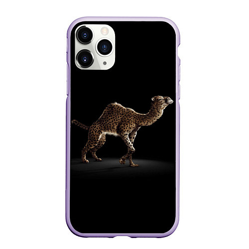 Чехол iPhone 11 Pro матовый Гибрид / 3D-Светло-сиреневый – фото 1