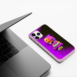 Чехол iPhone 11 Pro матовый Brawl Stars Sandy, цвет: 3D-розовый — фото 2