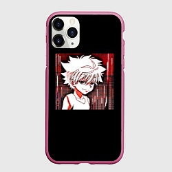 Чехол iPhone 11 Pro матовый Hunter x Hunter Киллуа Killua, цвет: 3D-малиновый