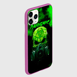 Чехол iPhone 11 Pro матовый Пандемия, цвет: 3D-фиолетовый — фото 2