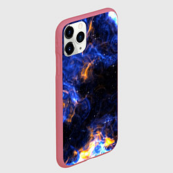 Чехол iPhone 11 Pro матовый Космос, цвет: 3D-малиновый — фото 2