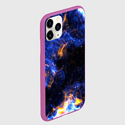 Чехол iPhone 11 Pro матовый Космос, цвет: 3D-фиолетовый — фото 2
