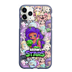 Чехол iPhone 11 Pro матовый BrawlStars Girls Oko