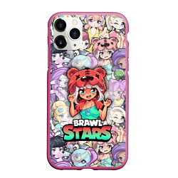 Чехол iPhone 11 Pro матовый BrawlStars Girls Oko