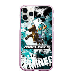 Чехол iPhone 11 Pro матовый Minecraft Майнкрафт