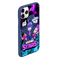 Чехол iPhone 11 Pro матовый BRAWL STARS FRANK, цвет: 3D-тёмно-синий — фото 2