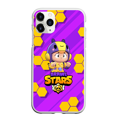 Чехол iPhone 11 Pro матовый Brawl Stars BEA / 3D-Белый – фото 1