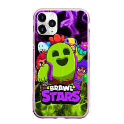 Чехол iPhone 11 Pro матовый BRAWL STARS SPIKE