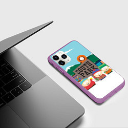 Чехол iPhone 11 Pro матовый ЮЖНЫЙ ПАРК, цвет: 3D-фиолетовый — фото 2