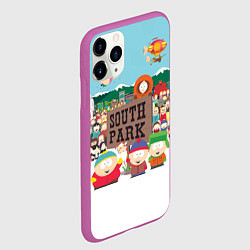 Чехол iPhone 11 Pro матовый Южный Парк, цвет: 3D-фиолетовый — фото 2