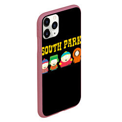 Чехол iPhone 11 Pro матовый South Park, цвет: 3D-малиновый — фото 2