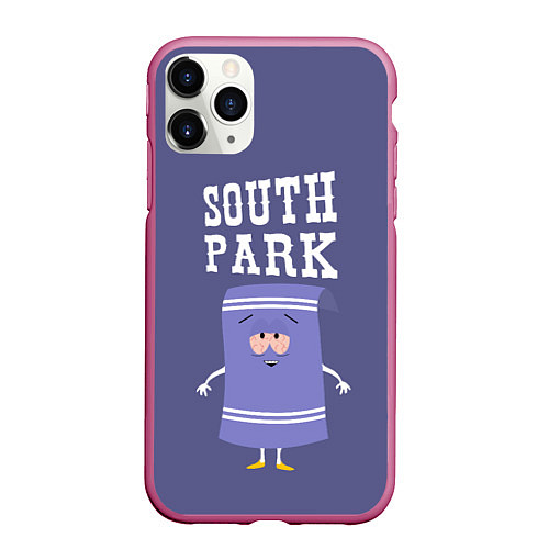 Чехол iPhone 11 Pro матовый South Park Полотенчико / 3D-Малиновый – фото 1