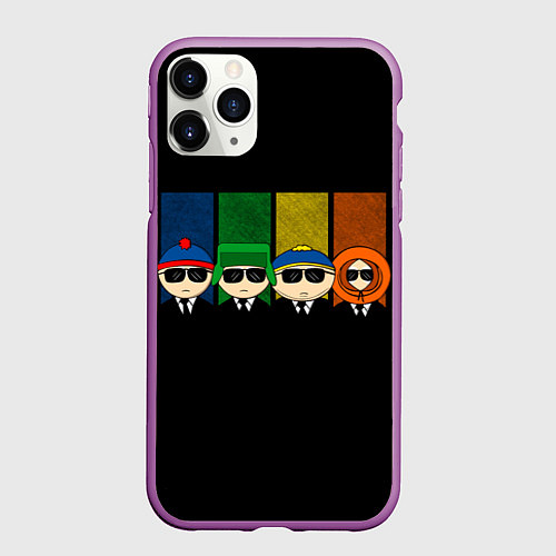 Чехол iPhone 11 Pro матовый South Park / 3D-Фиолетовый – фото 1