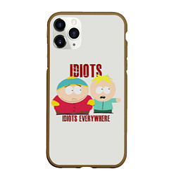 Чехол iPhone 11 Pro матовый South Park, цвет: 3D-коричневый