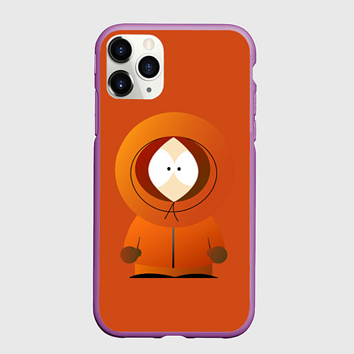 Чехол iPhone 11 Pro матовый ЮЖНЫЙ ПАРК / 3D-Фиолетовый – фото 1