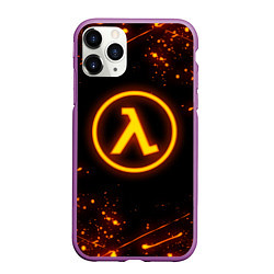 Чехол iPhone 11 Pro матовый HALF-LIFE 3, цвет: 3D-фиолетовый