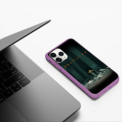 Чехол iPhone 11 Pro матовый HALF-LIFE, цвет: 3D-фиолетовый — фото 2