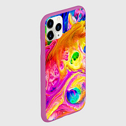 Чехол iPhone 11 Pro матовый TIE DYE, цвет: 3D-фиолетовый — фото 2