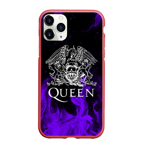 Чехол iPhone 11 Pro матовый QUEEN / 3D-Красный – фото 1