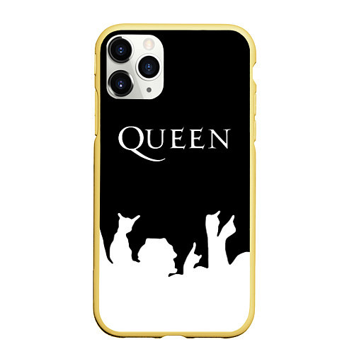 Чехол iPhone 11 Pro матовый QUEEN / 3D-Желтый – фото 1