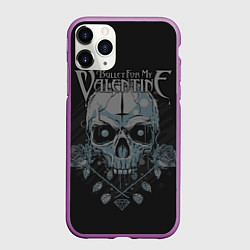 Чехол iPhone 11 Pro матовый Bullet For My Valentine, цвет: 3D-фиолетовый