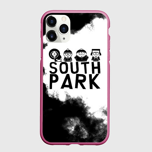 Чехол iPhone 11 Pro матовый South Park / 3D-Малиновый – фото 1