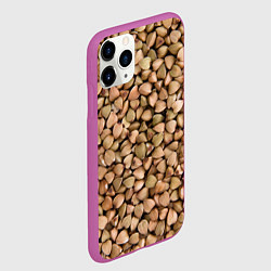 Чехол iPhone 11 Pro матовый Гречка Греча, цвет: 3D-фиолетовый — фото 2