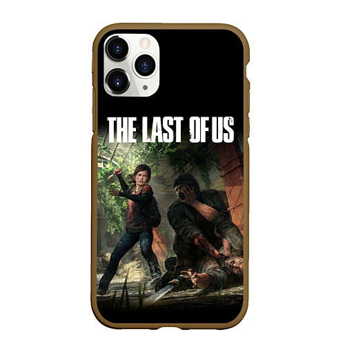 Чехол iPhone 11 Pro матовый THE LAST OF US / 3D-Коричневый – фото 1