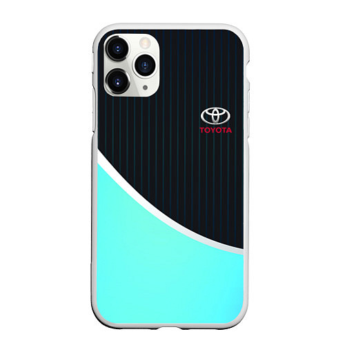 Чехол iPhone 11 Pro матовый TOYOTA / 3D-Белый – фото 1