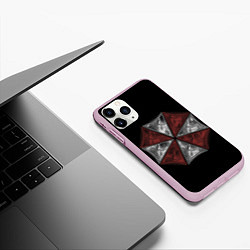 Чехол iPhone 11 Pro матовый Umbrella Corporation, цвет: 3D-розовый — фото 2