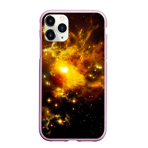 Чехол iPhone 11 Pro матовый Space / 3D-Розовый – фото 1