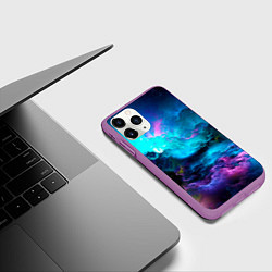 Чехол iPhone 11 Pro матовый Fantasy, цвет: 3D-фиолетовый — фото 2