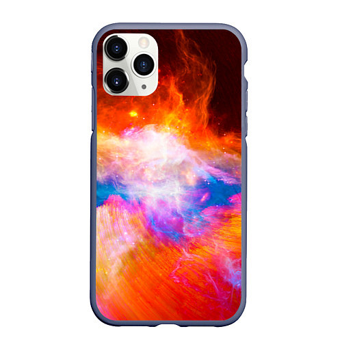 Чехол iPhone 11 Pro матовый Space / 3D-Серый – фото 1