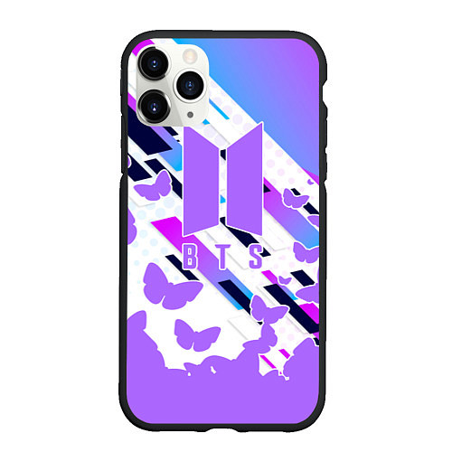 Чехол iPhone 11 Pro матовый BTS / 3D-Черный – фото 1