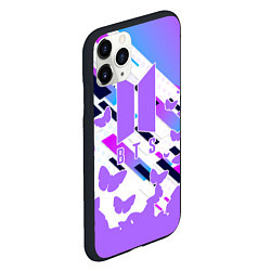 Чехол iPhone 11 Pro матовый BTS, цвет: 3D-черный — фото 2