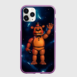 Чехол iPhone 11 Pro матовый Five Nights At Freddys, цвет: 3D-фиолетовый
