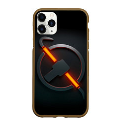 Чехол iPhone 11 Pro матовый HALF-LIFE, цвет: 3D-коричневый