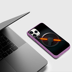 Чехол iPhone 11 Pro матовый HALF-LIFE, цвет: 3D-фиолетовый — фото 2
